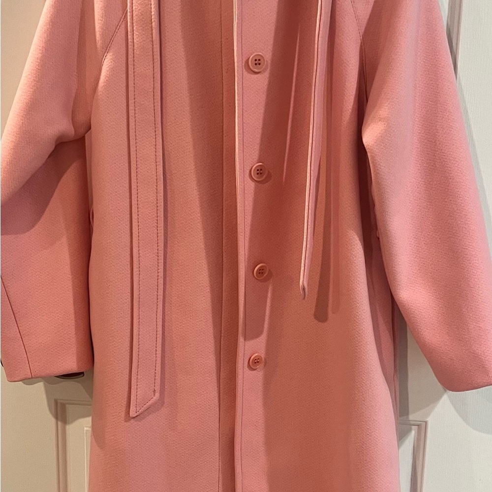 RED Valentino Chic Pink Button-Up Coat